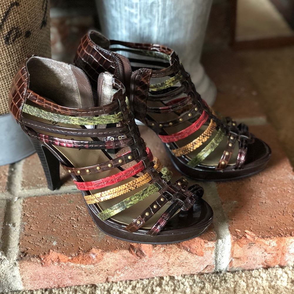 Madden Girl Caged Open Toe Heel Sandals